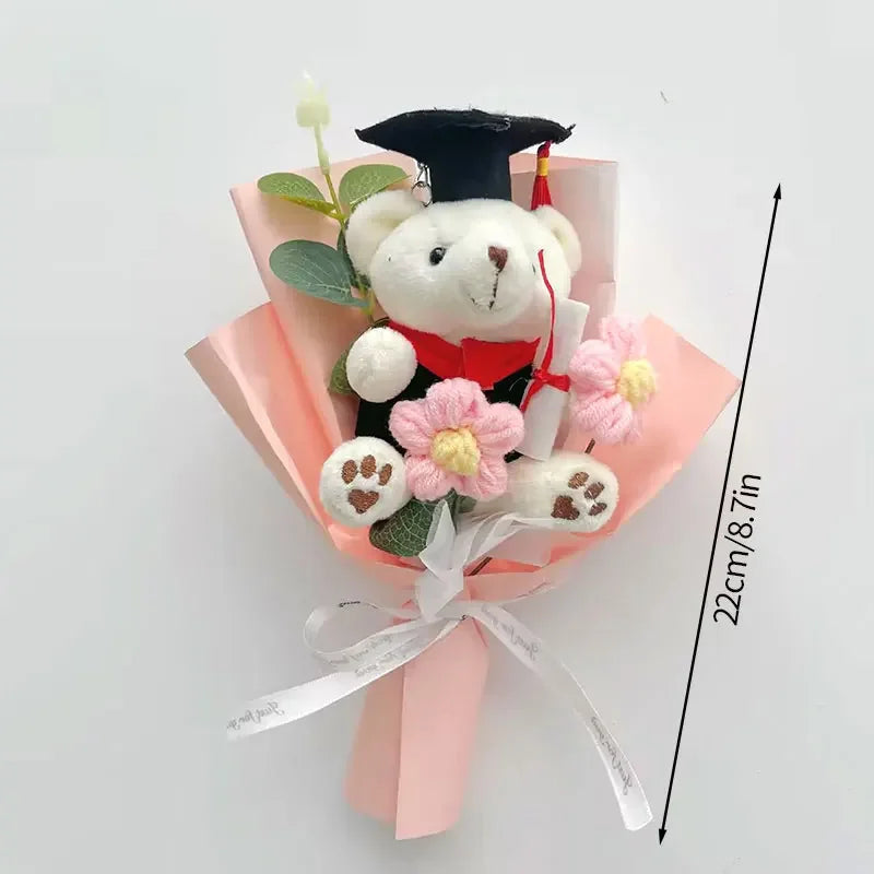 Crochet Graduation Bear Bouquet