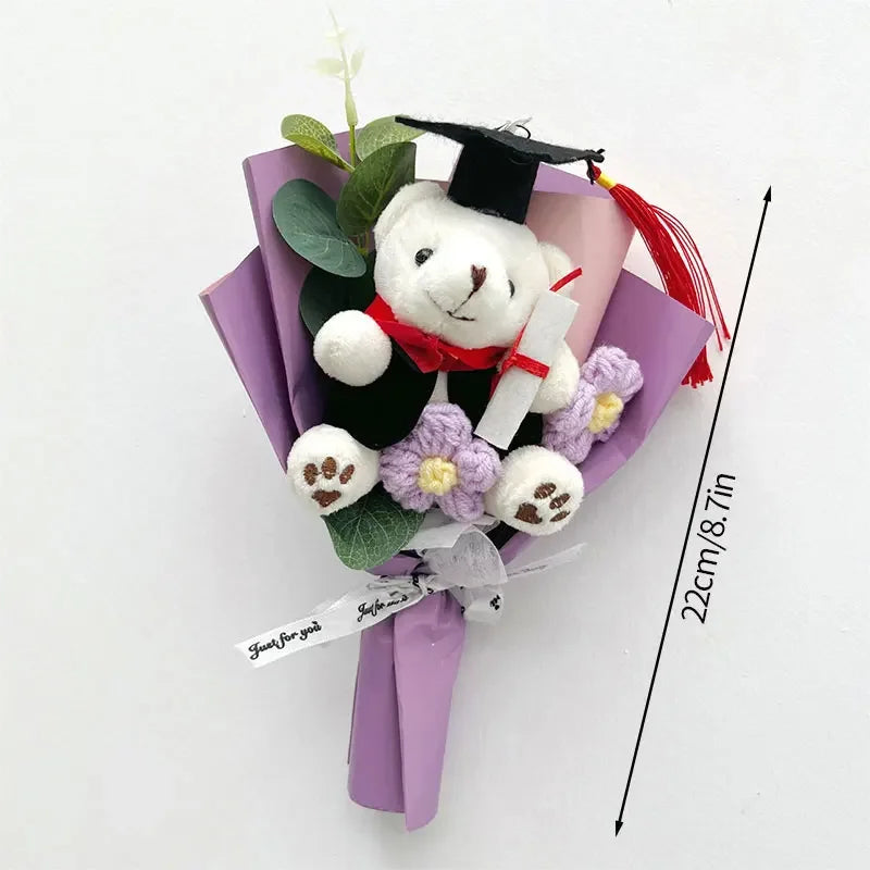 Crochet Graduation Bear Bouquet
