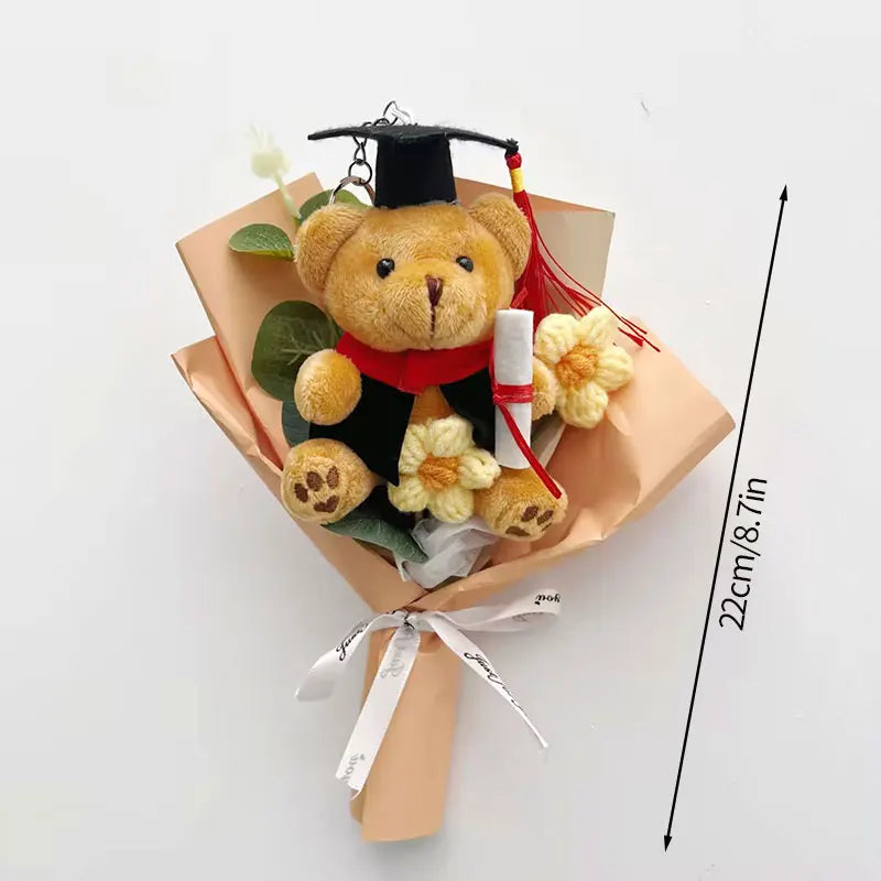 Crochet Graduation Bear Bouquet